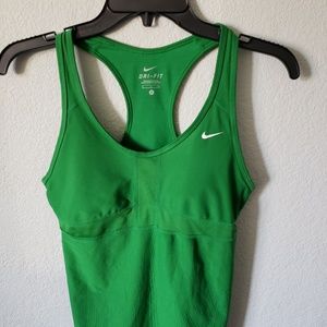 Nike Dri Fit RAzor back Tank size small Green